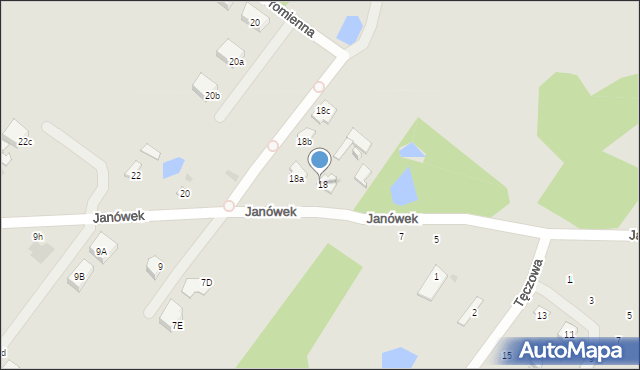 Płock, Janówek, 18, mapa Płock