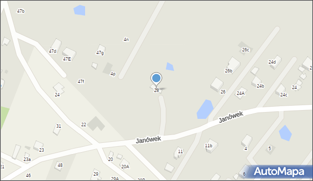 Płock, Janówek, 28, mapa Płock