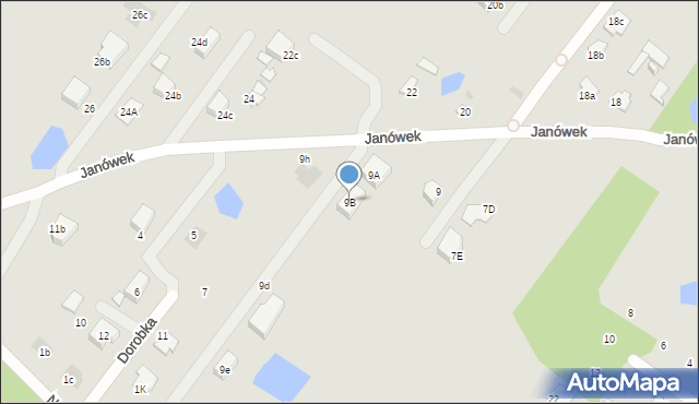 Płock, Janówek, 9B, mapa Płock