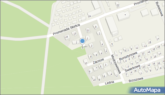 Poddąbie, Jałowcowa, 4, mapa Poddąbie