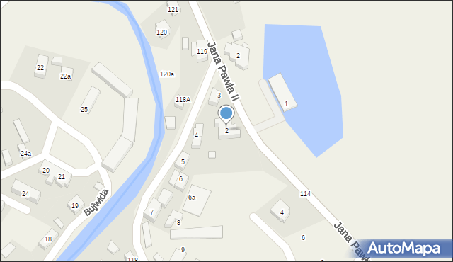 Podgórzyn, Jana Pawła II, 2, mapa Podgórzyn