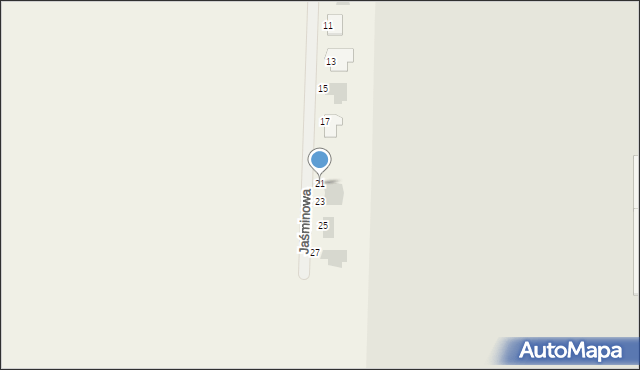 Podzagajnik, Jaśminowa, 21, mapa Podzagajnik