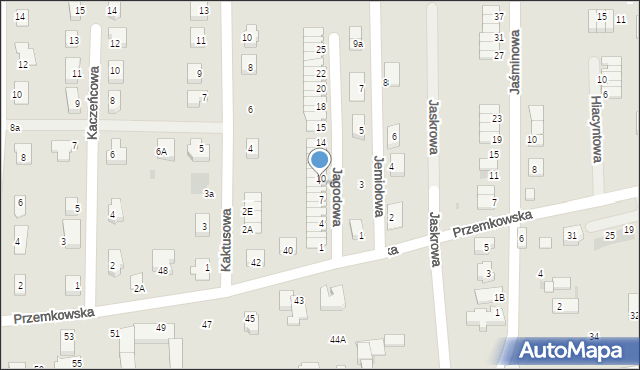 Polkowice, Jagodowa, 9, mapa Polkowice