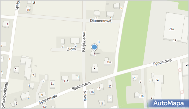 Pomieczyno, Jarzębinowa, 1, mapa Pomieczyno
