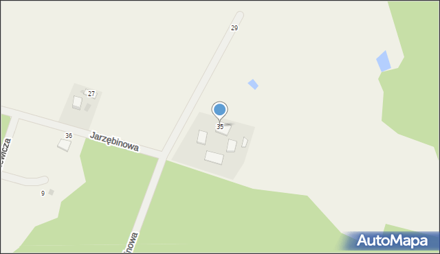 Pomieczyno, Jarzębinowa, 35, mapa Pomieczyno