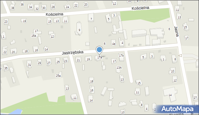 Poraj, Jastrzębska, 17a, mapa Poraj