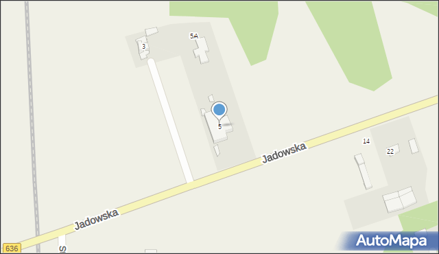 Postoliska, Jadowska, 5, mapa Postoliska