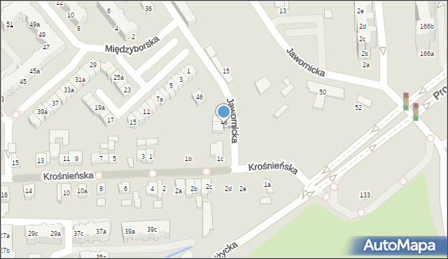 Poznań, Jawornicka, 48a, mapa Poznania