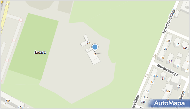 Poznań, Jarochowskiego Kazimierza, 5, mapa Poznania