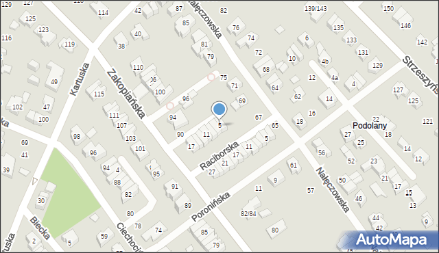 Poznań, Jastarnicka, 5, mapa Poznania