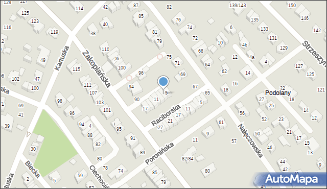 Poznań, Jastarnicka, 7, mapa Poznania