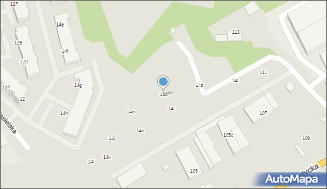 Poznań, Jasielska, 14p, mapa Poznania