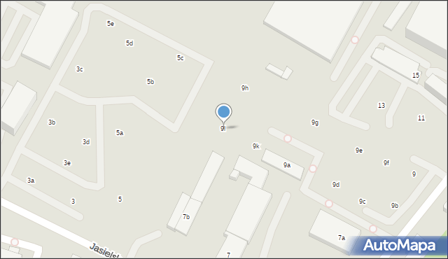 Poznań, Jasielska, 9l, mapa Poznania