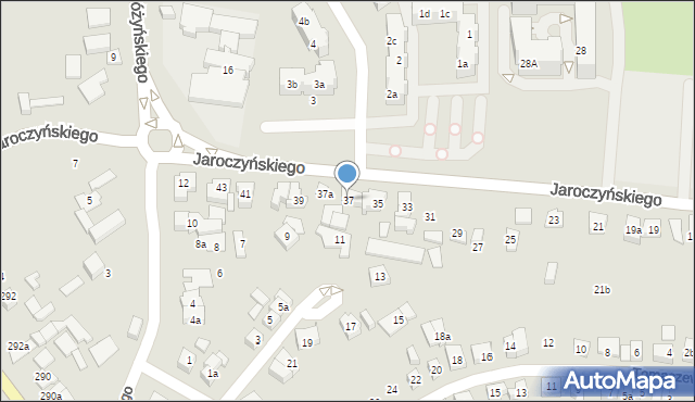 Poznań, Jaroczyńskiego Mariana, 37, mapa Poznania