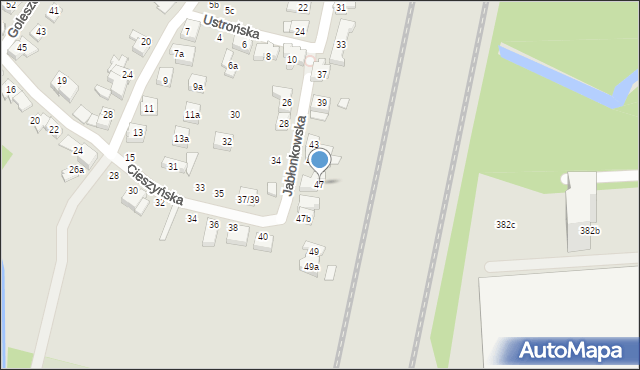 Poznań, Jabłonkowska, 47, mapa Poznania