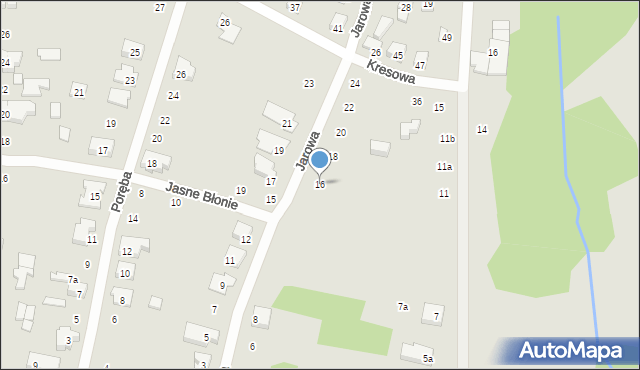 Poznań, Jarowa, 16, mapa Poznania