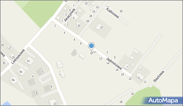 Prądocin, Jaśminowa, 10, mapa Prądocin