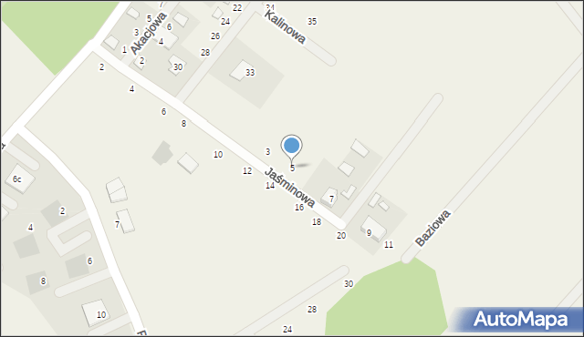 Prądocin, Jaśminowa, 5, mapa Prądocin