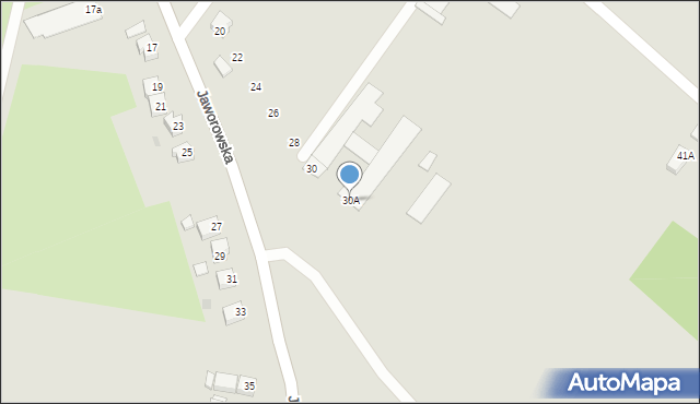 Prochowice, Jaworowska, 30A, mapa Prochowice