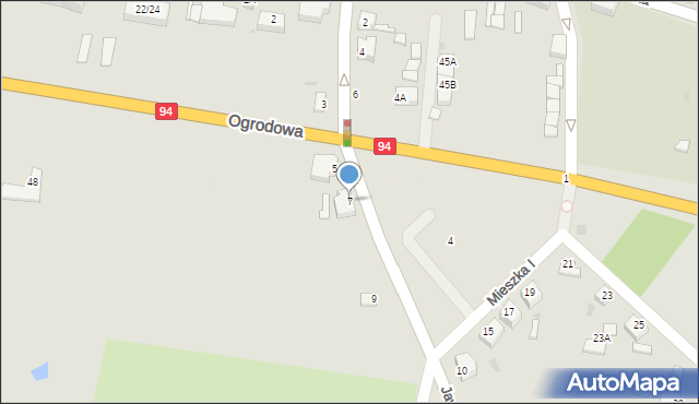 Prochowice, Jaworowska, 7, mapa Prochowice