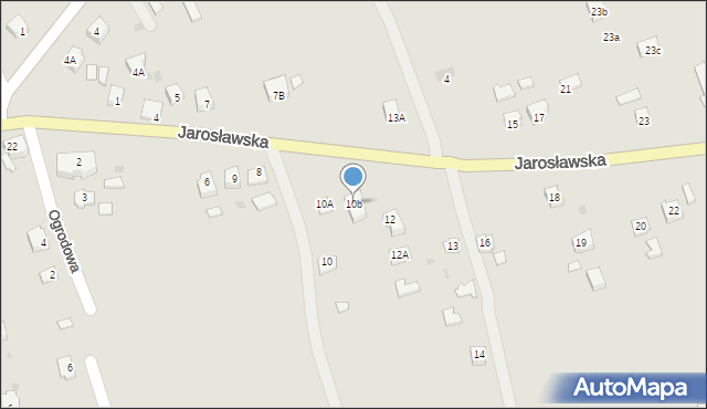 Pruchnik, Jarosławska, 10b, mapa Pruchnik