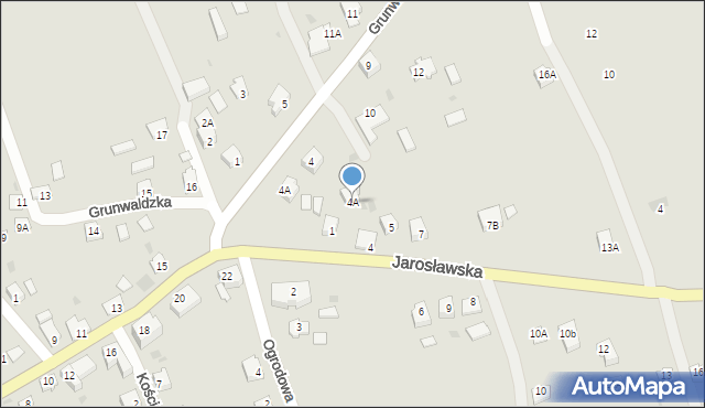 Pruchnik, Jarosławska, 4A, mapa Pruchnik