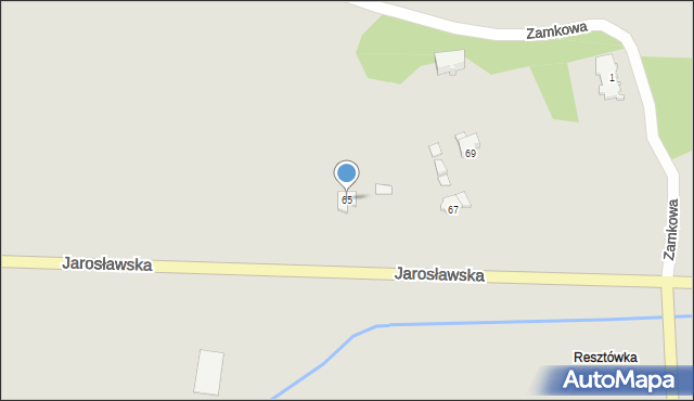 Pruchnik, Jarosławska, 65, mapa Pruchnik