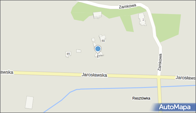 Pruchnik, Jarosławska, 67, mapa Pruchnik