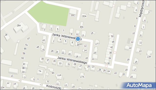 Pruszcz Gdański, Janka Wiśniewskiego, 10, mapa Pruszcz Gdański