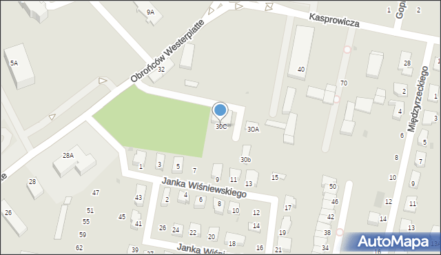 Pruszcz Gdański, Janka Wiśniewskiego, 30C, mapa Pruszcz Gdański