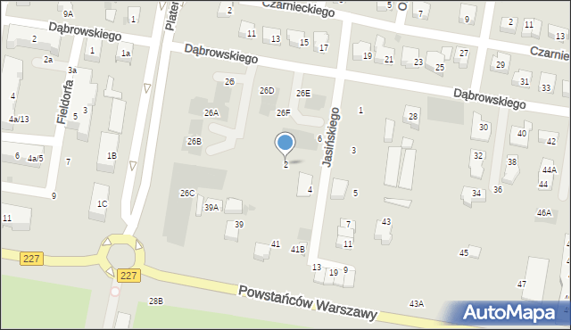 Pruszcz Gdański, Jasińskiego Jakuba, gen., 2, mapa Pruszcz Gdański