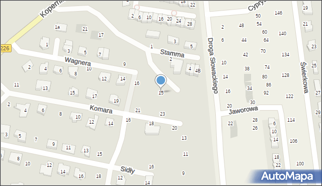 Pruszcz Gdański, Jaśminowa, 15, mapa Pruszcz Gdański