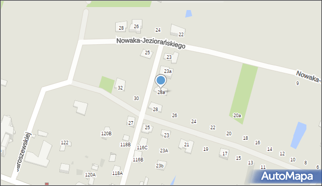 Pruszków, Jaroszewskiej Wincenty, 28a, mapa Pruszków