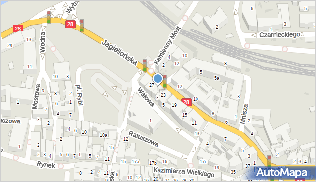 Przemyśl, Jagiellońska, 25, mapa Przemyśla