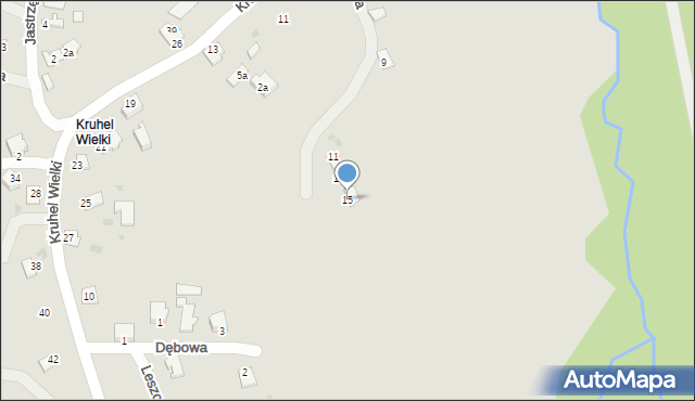 Przemyśl, Jaworowa, 15, mapa Przemyśla