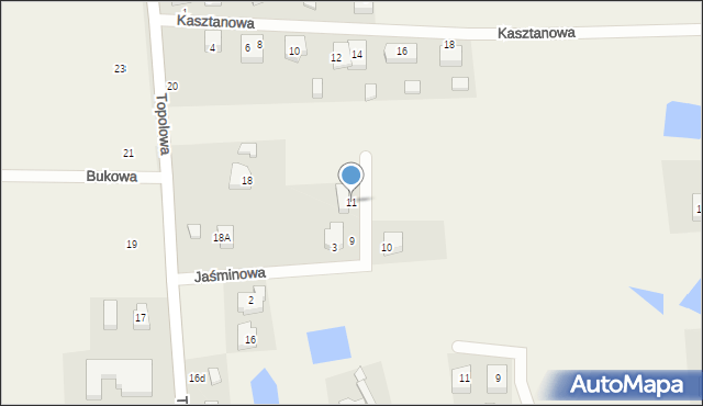 Przodkowo, Jaśminowa, 11, mapa Przodkowo