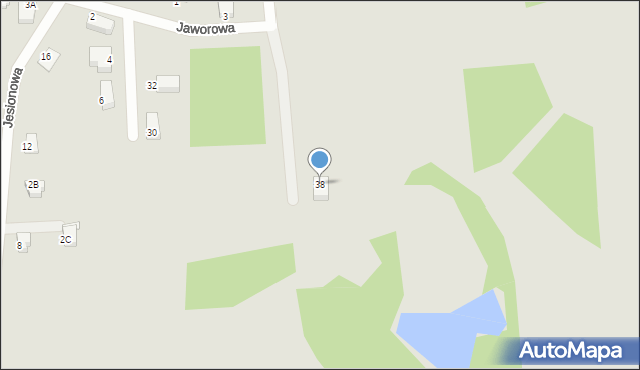 Pszczyna, Jaworowa, 38, mapa Pszczyny