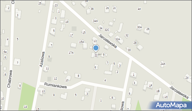 Puszczykowo, Jarosławska, 11, mapa Puszczykowo