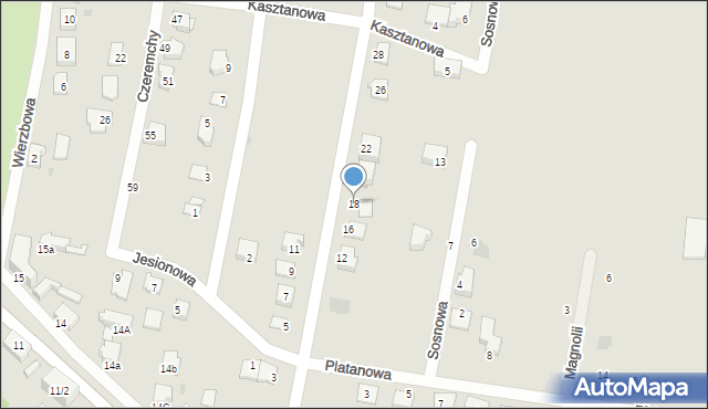 Pyskowice, Jaworowa, 18, mapa Pyskowice