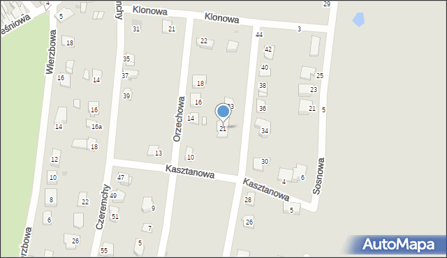 Pyskowice, Jaworowa, 21, mapa Pyskowice