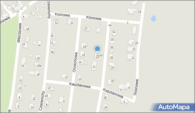 Pyskowice, Jaworowa, 23, mapa Pyskowice