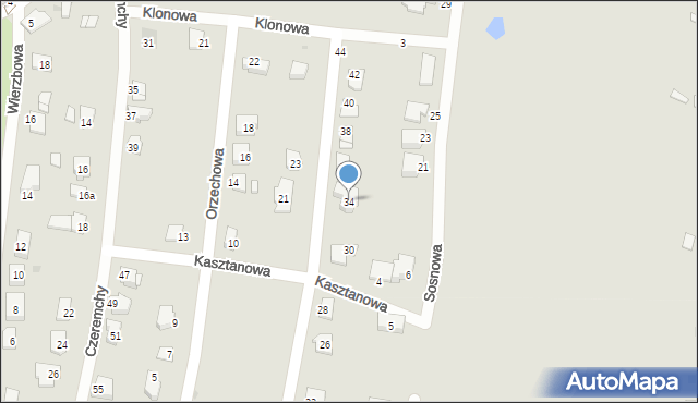 Pyskowice, Jaworowa, 34, mapa Pyskowice