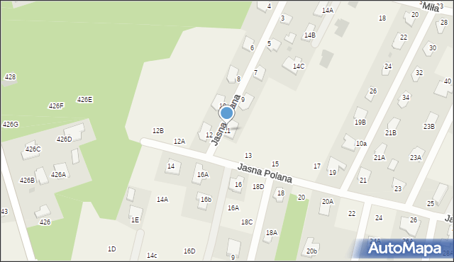 Pysznica, Jasna Polana, 11, mapa Pysznica