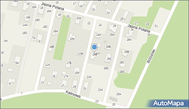 Pysznica, Jasna Polana, 24B, mapa Pysznica