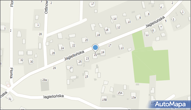 Radgoszcz, Jagiellońska, 21, mapa Radgoszcz