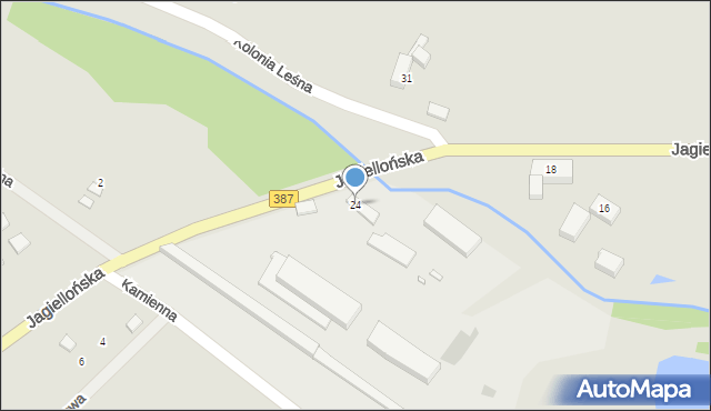 Radków, Jagiellońska, 24, mapa Radków