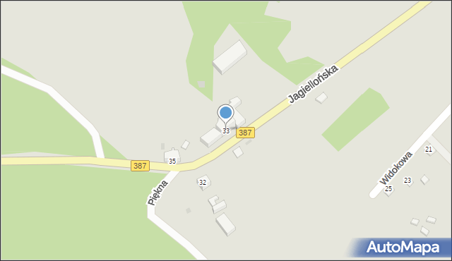 Radków, Jagiellońska, 33, mapa Radków
