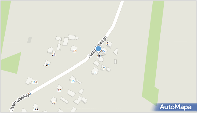 Radom, Jastrzębskiego Walentego, 5B, mapa Radomia