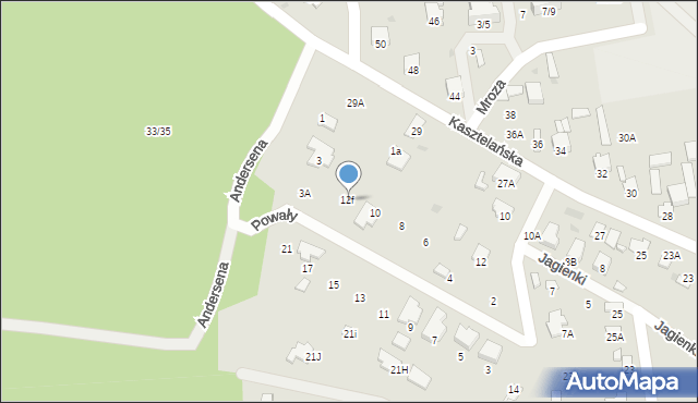 Radom, Jagienki, 12f, mapa Radomia