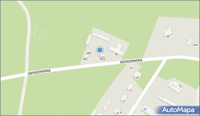Radom, Janiszewska, 48B, mapa Radomia